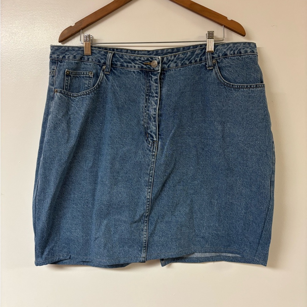 Cotton Ginny Plus Size 18 short denim skirt
